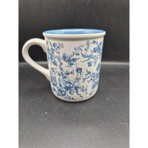 Creative Concepts Blue Chintz Floral Ceramic Mug Korea 92 Vintage Cup White Blue